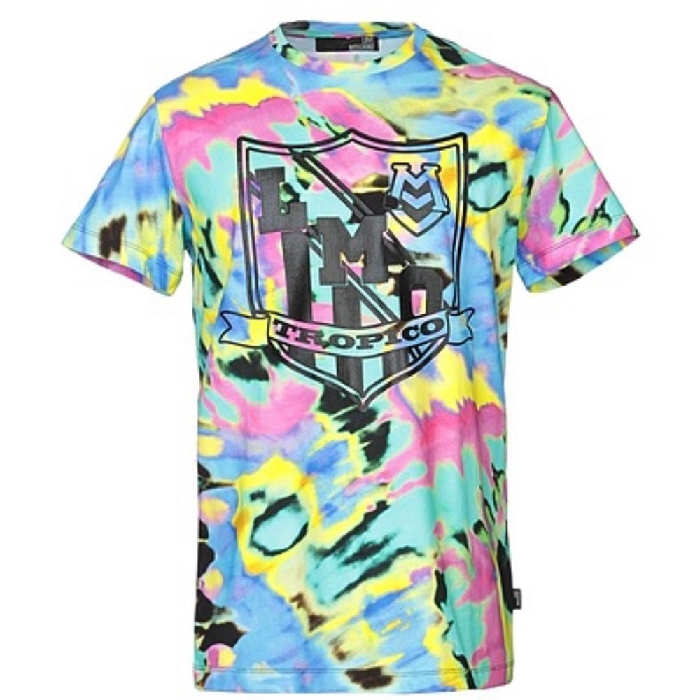 love moschino time warp tropics tie dye tee shirt
